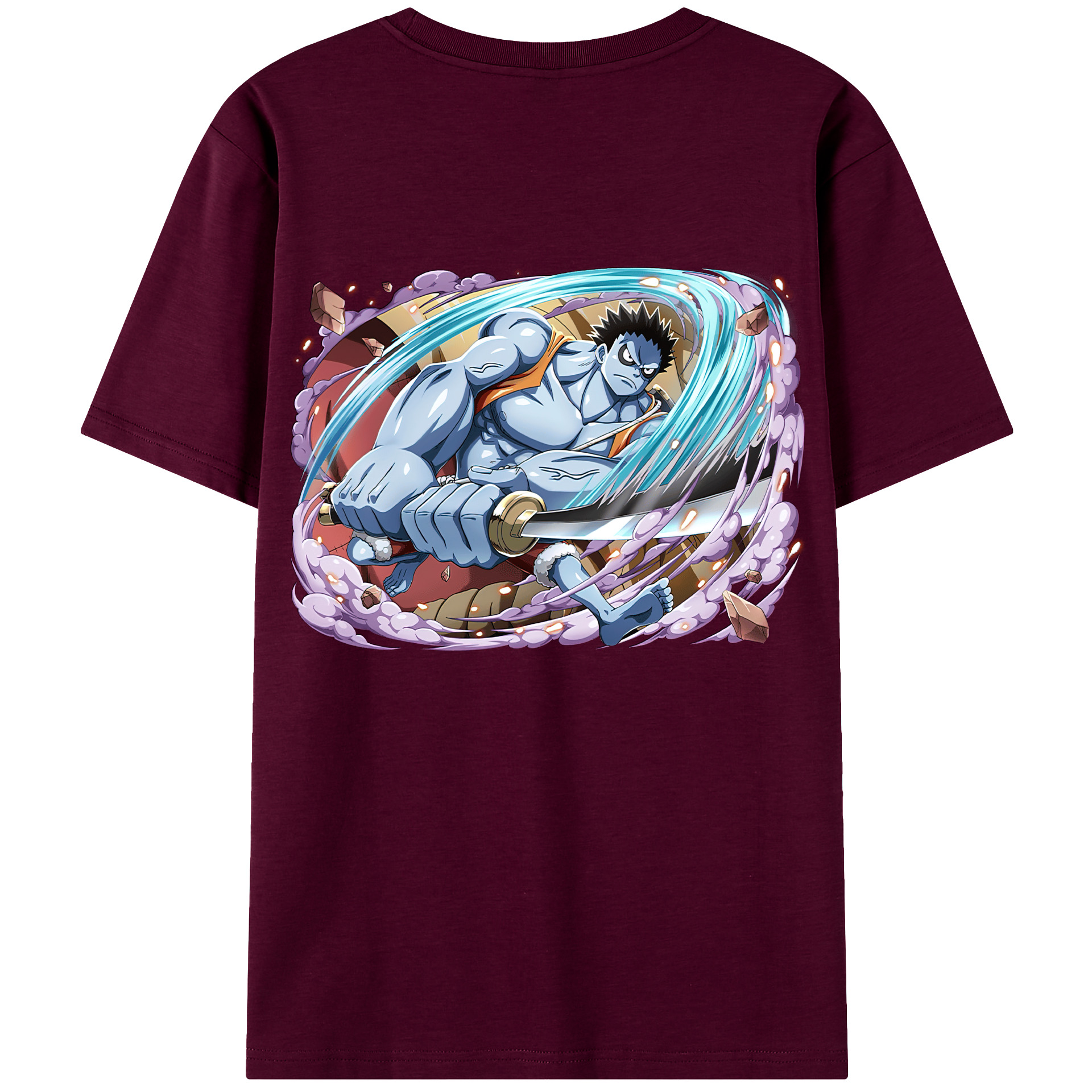ワンピース モンキー・D・ルフィ ONE PIECE Monkey D. Luffy レディース半袖Tシャツ(バックプリント)